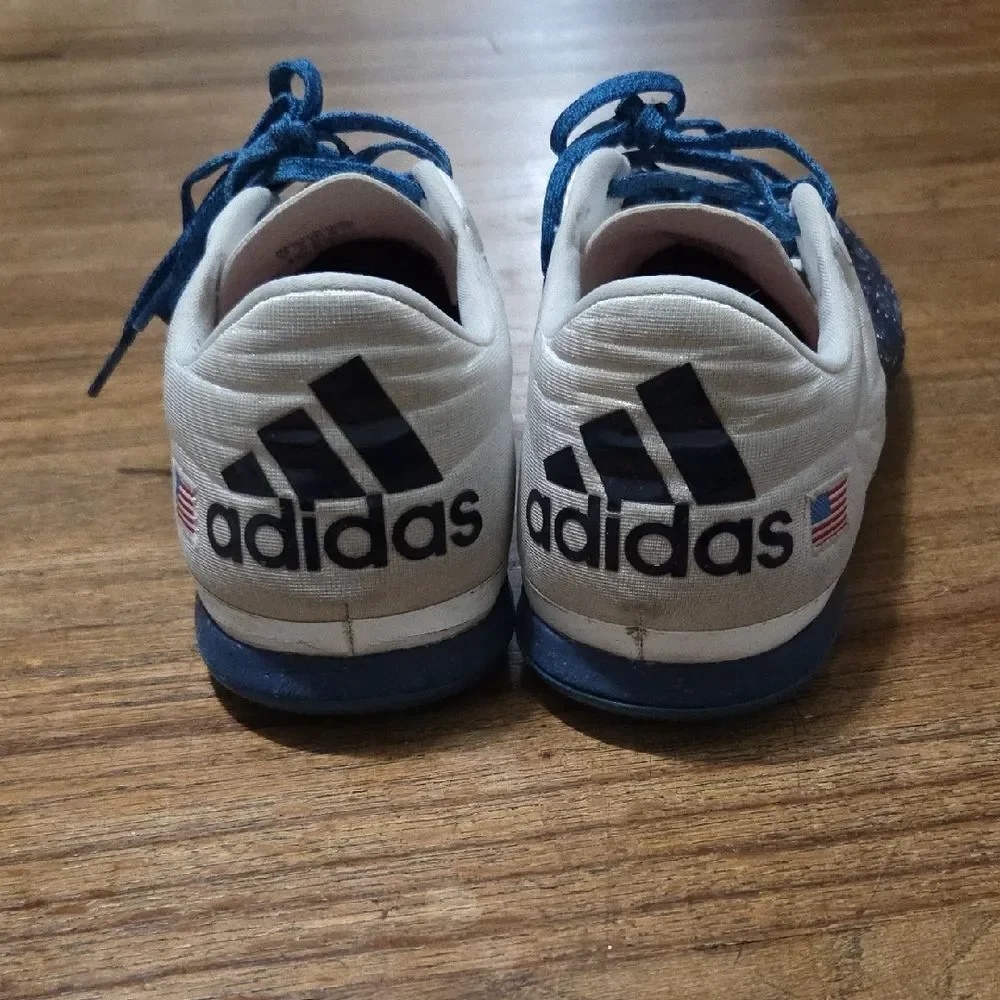 Adidas Men's Blue and‎ White Athletic Shoes